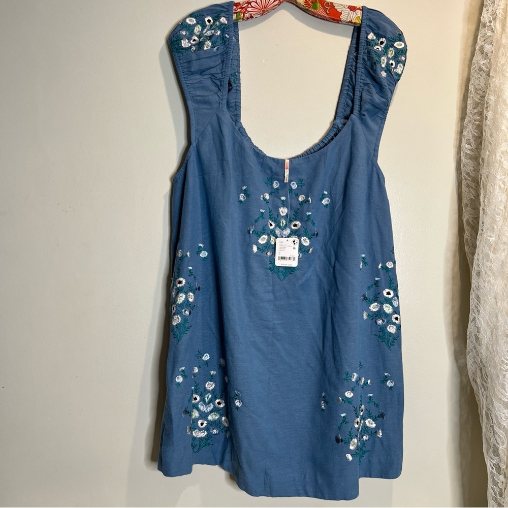 Free People Wildflower Embroidered Mini Dress - Picture 4 of 6